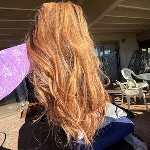 Luxurious Brunette and Auburn Wig